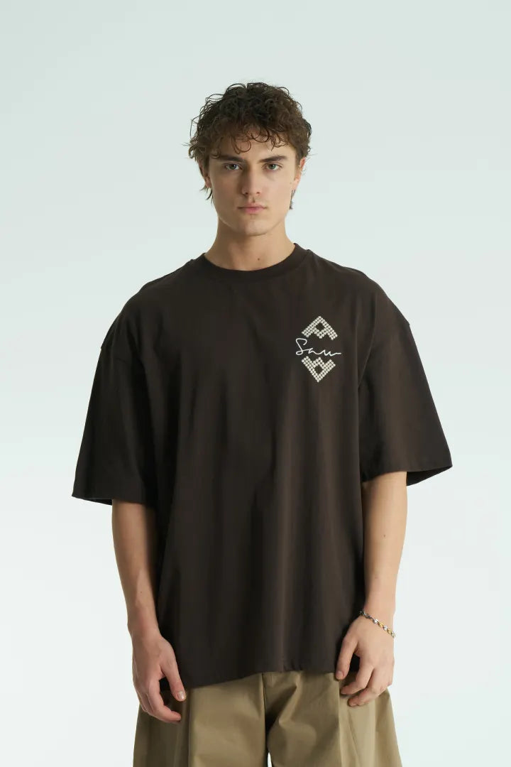 T-SHIRT SW SEVENTY BROWN 5099