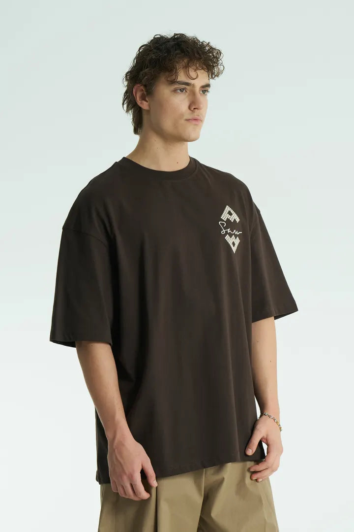 T-SHIRT SW SEVENTY BROWN 5099