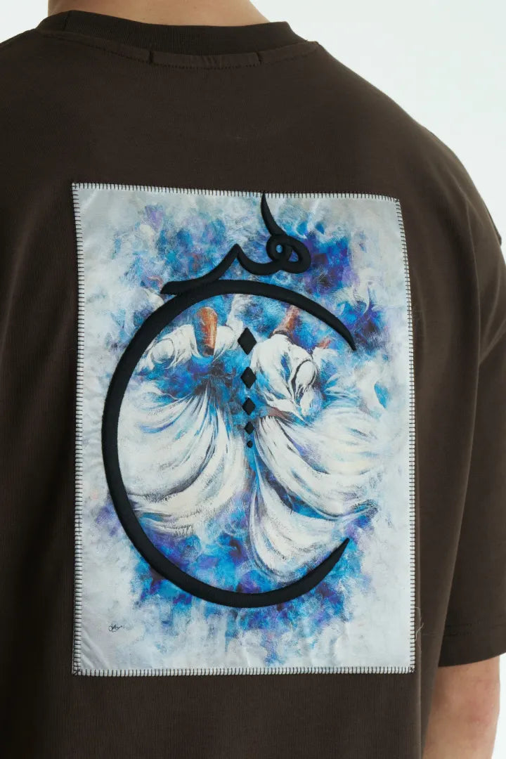 T-SHIRT SW BROWN هيتج 5070