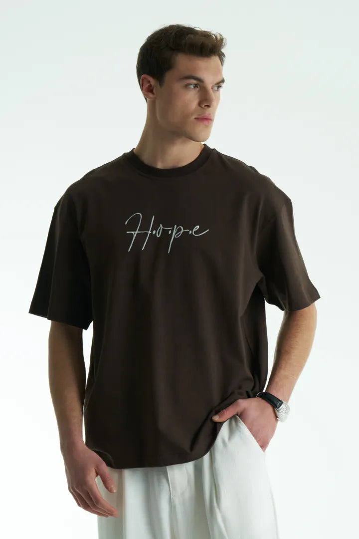 T-SHIRT SW HOPE BROWN 5064