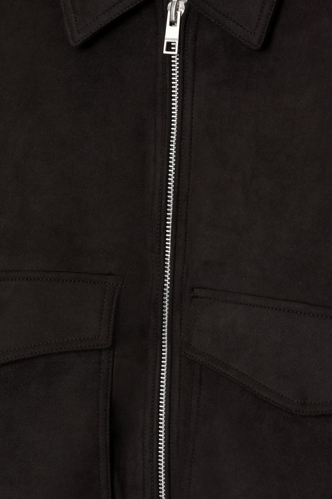 CROPPED FAUX SUEDE JACKET P&B