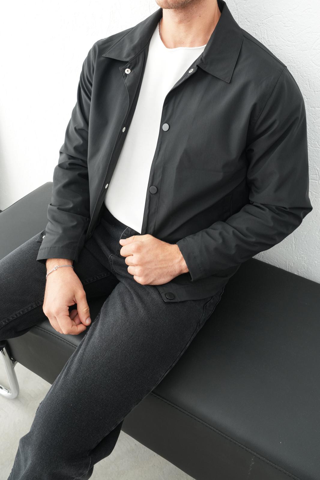 JACKET BOXY BLACK BLACK 2345