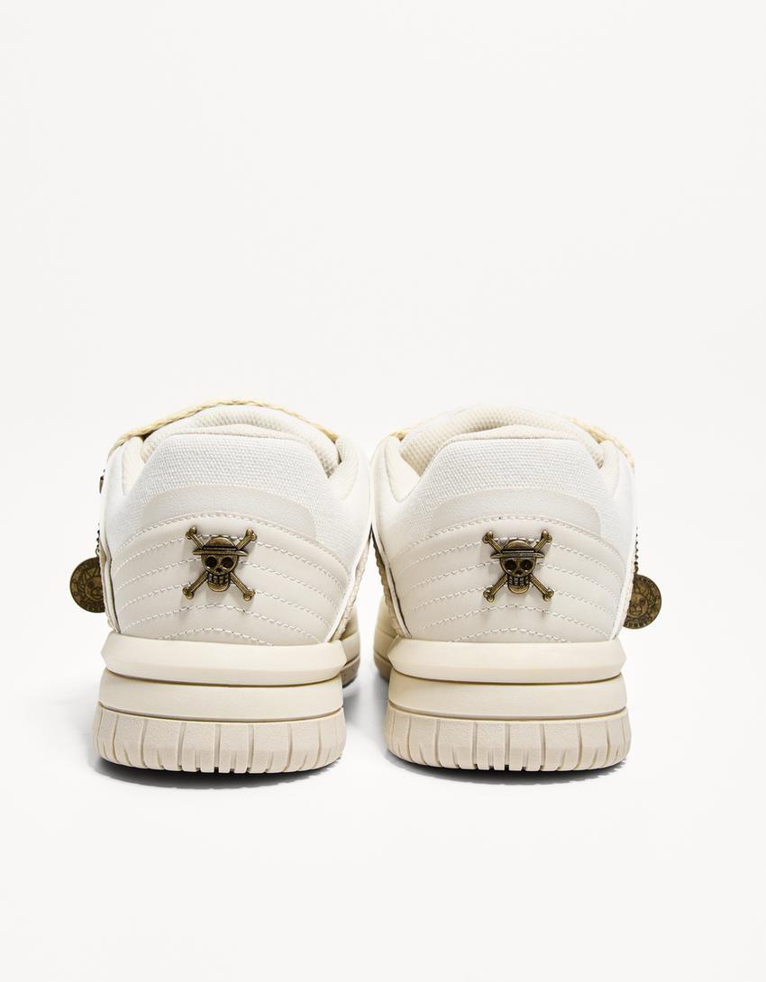 Chunky skater trainers ONE PIECE white BERSHKA ORIGINAL
