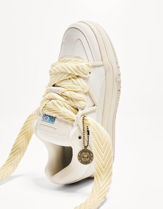 Chunky skater trainers ONE PIECE white BERSHKA ORIGINAL