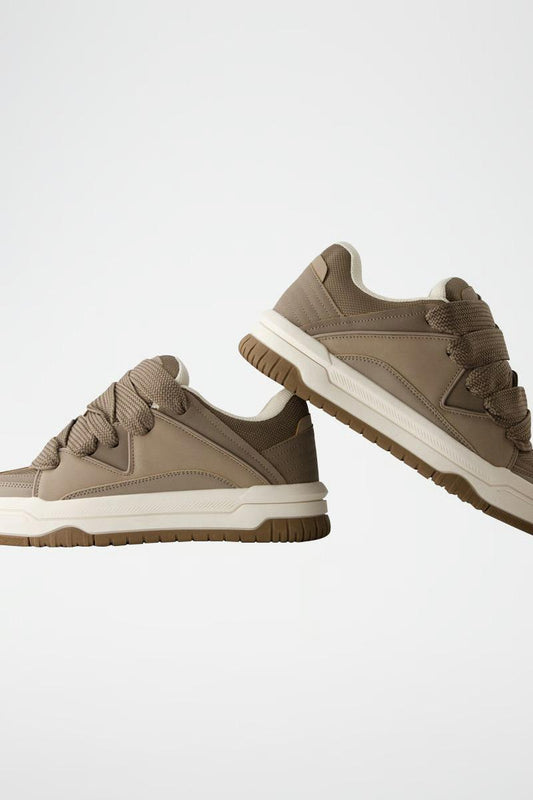 SNEAKERS SKATE BROWN BERSHKA ORIGINAL