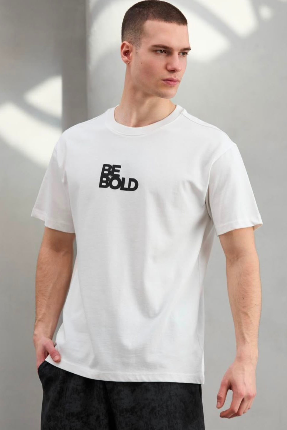T-SHIRT EK BE BOLD WHITE