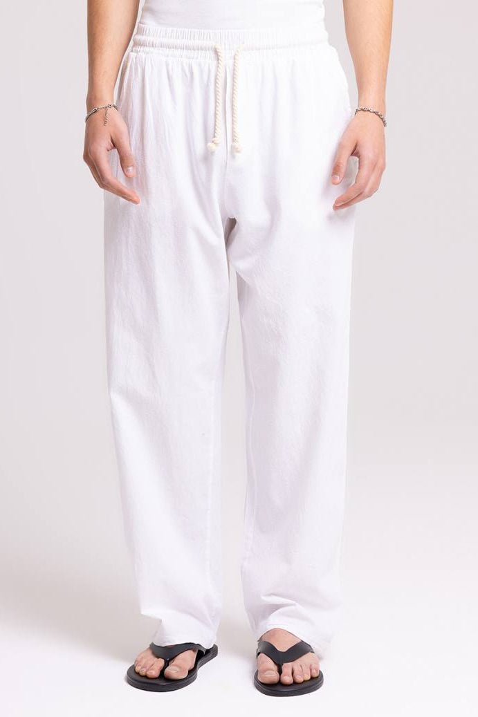 LINEN PANTS WHITE 40-10-4
