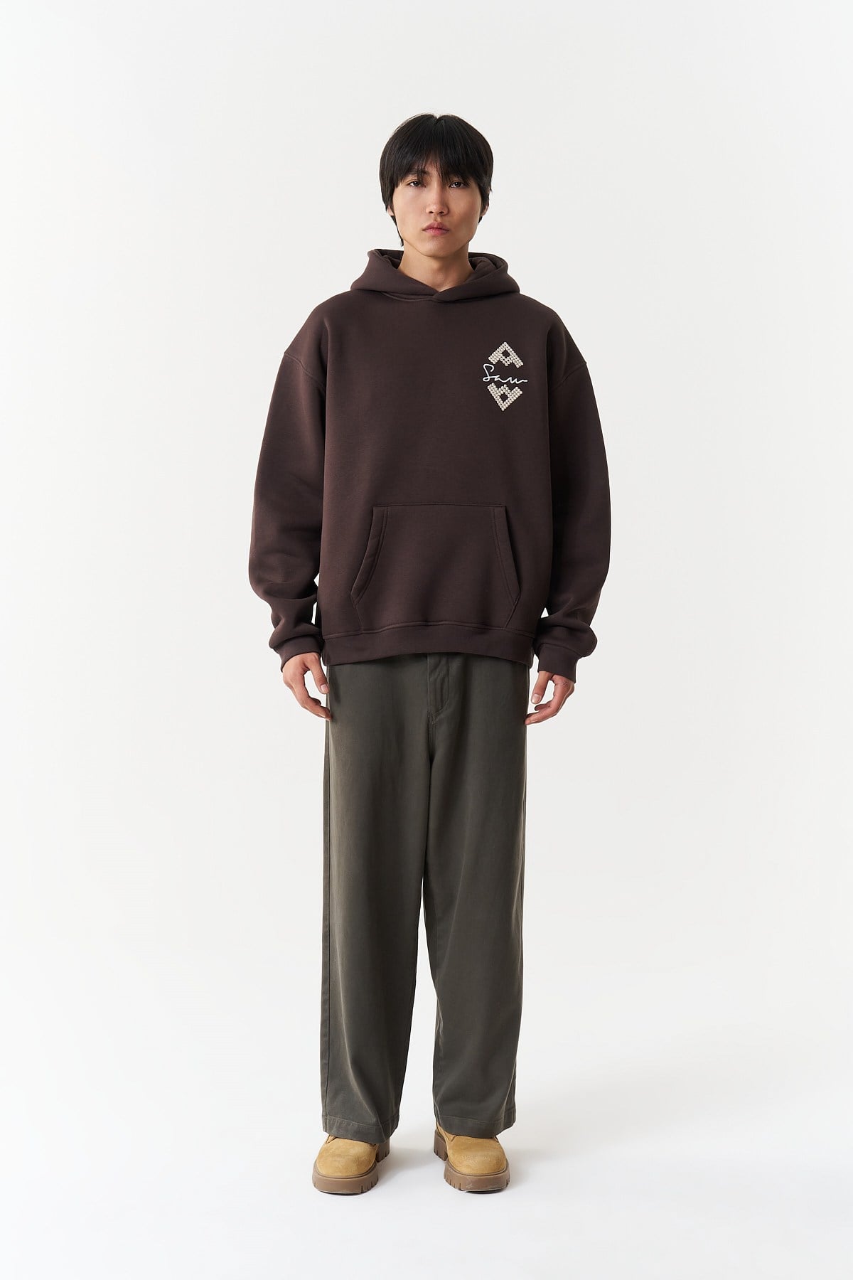 HOODIES SW BROWN 5216