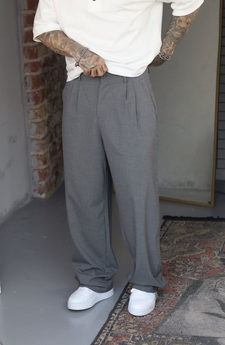 PANTALON CLASSE OVERSIZE GREY 40-09-2