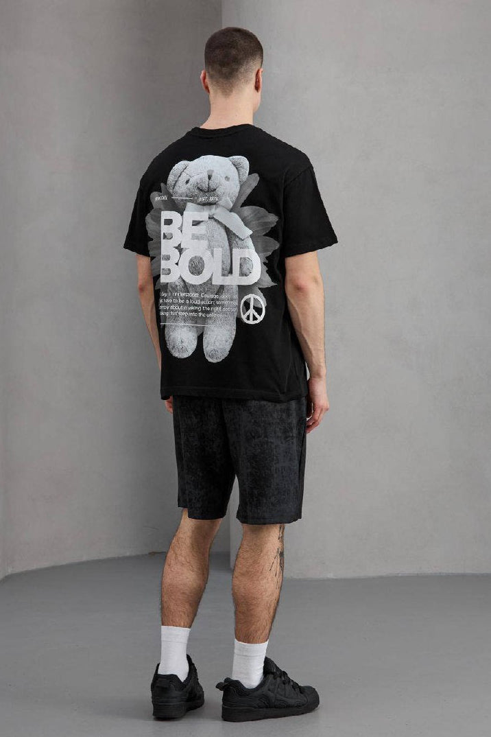T-SHIRT EK BE BOLD BLACK