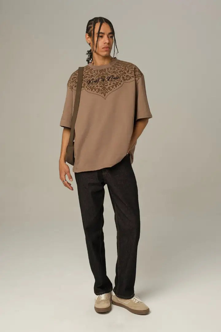 T-SHIRT BU BROWN T-43