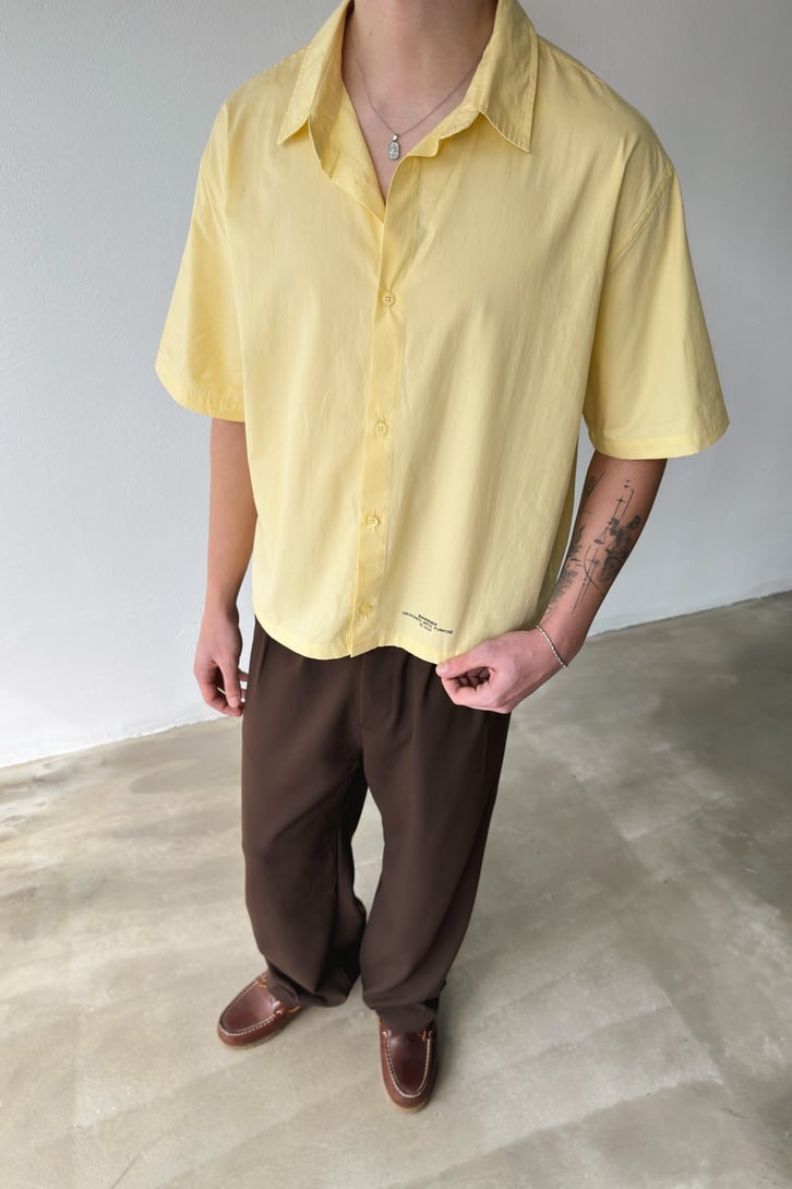 CHEMISE CROP BR YELLOW 10-216