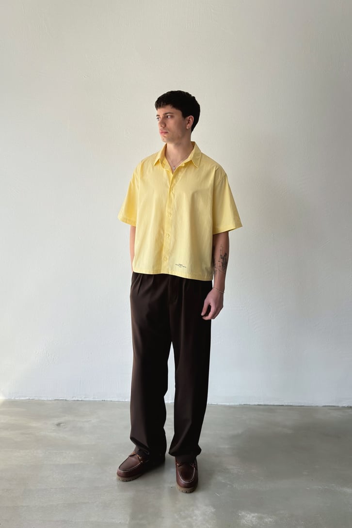 CHEMISE CROP BR YELLOW 10-216