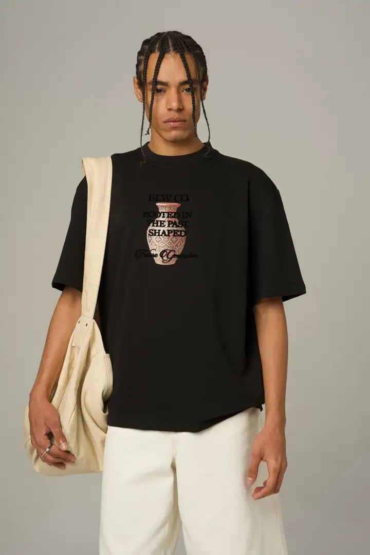 T-SHIRT BU BLACK T-44