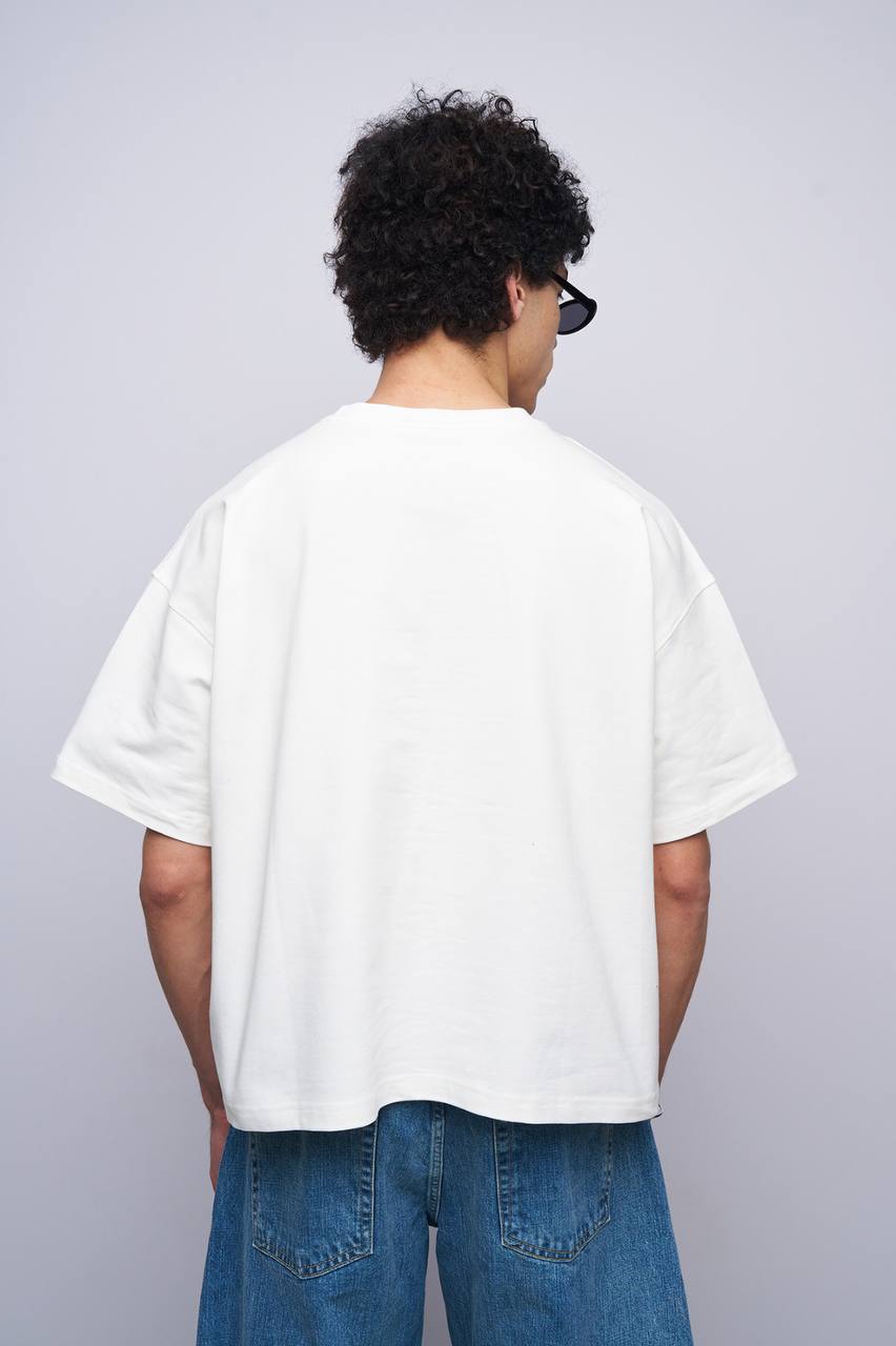 T-SHIRT CROPPED BOYS MINIGHT WHITE BR 20-217
