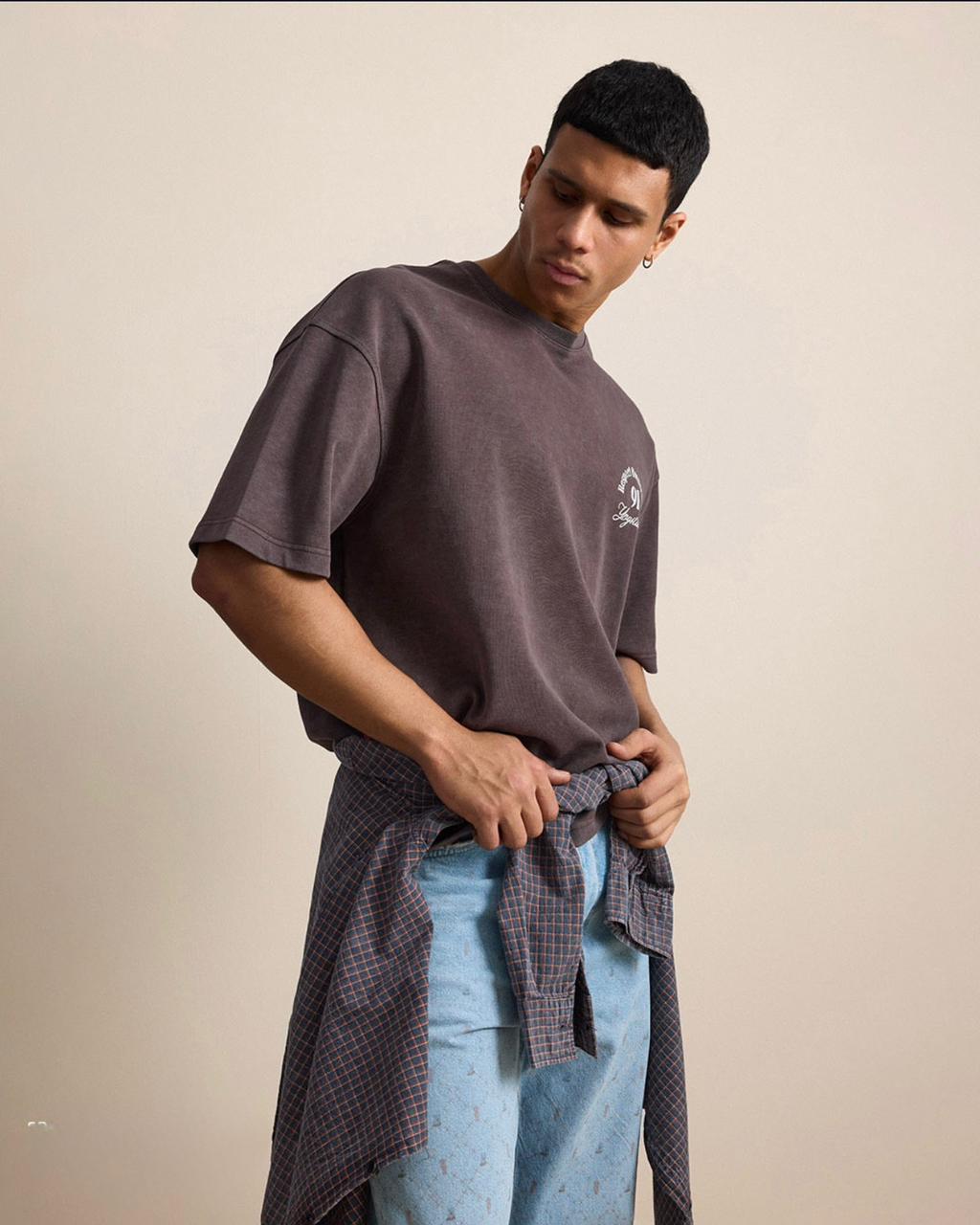 T-SHIRT CROP VM RESPECT BROWN V70-174