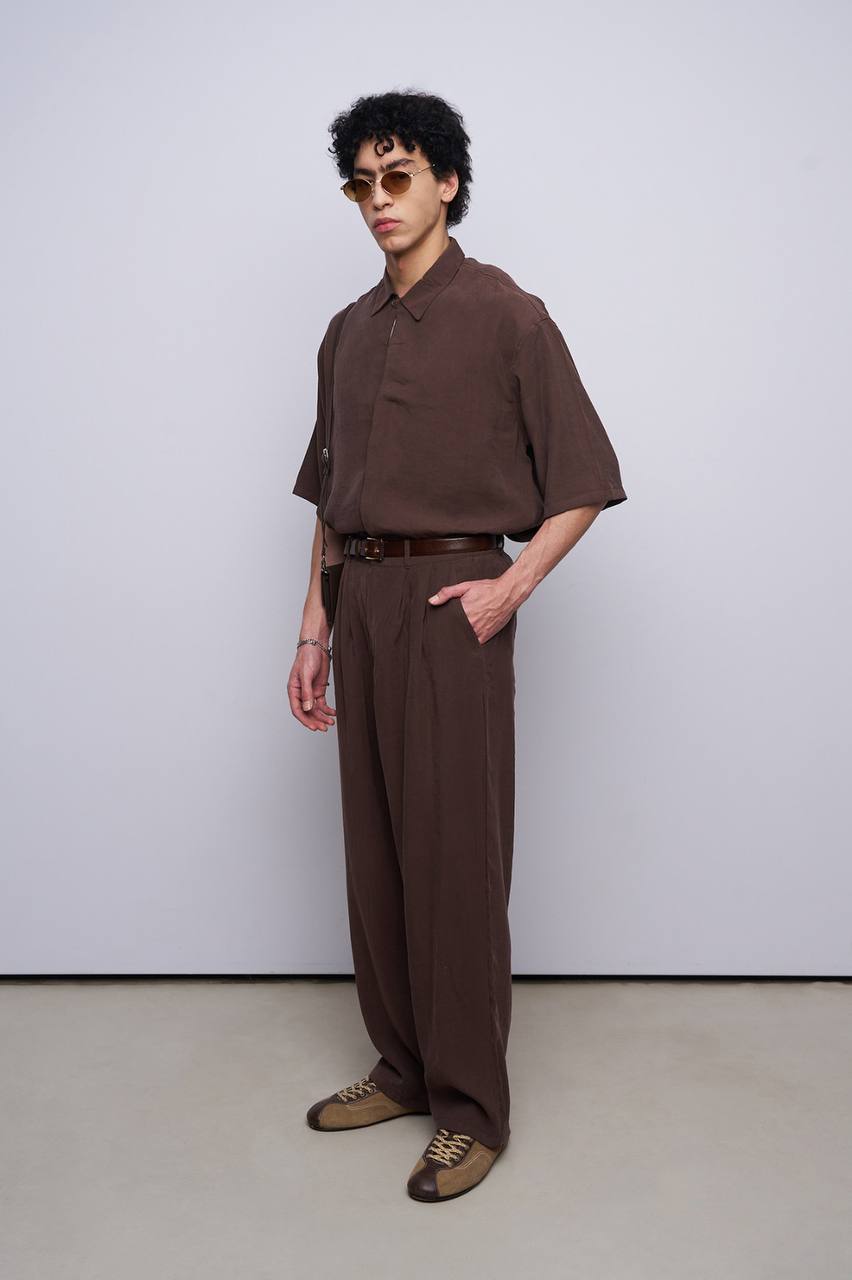 ENSEMBLE AVEC CHEMISE BROWN 30-203