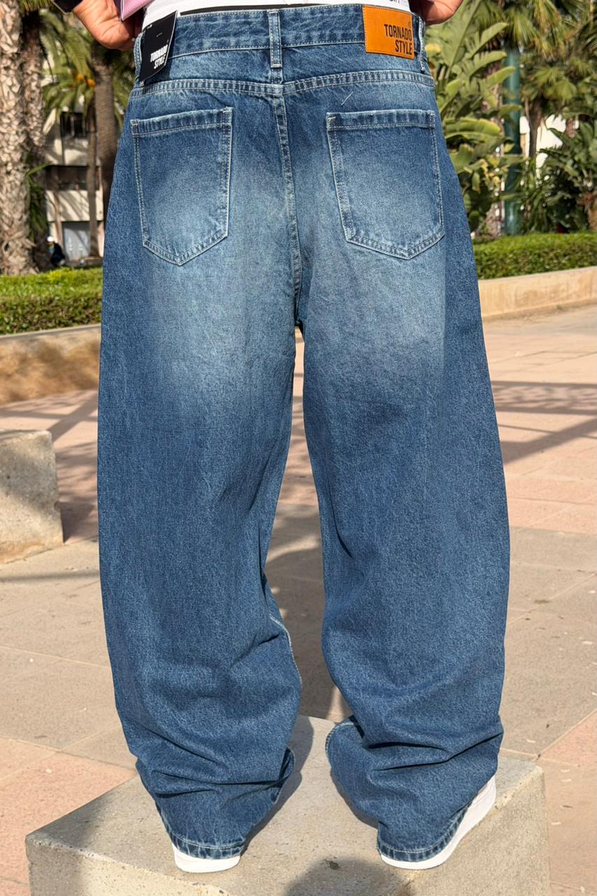 SUPPER BAGGY JEANS TORNADO STYLE BLEU