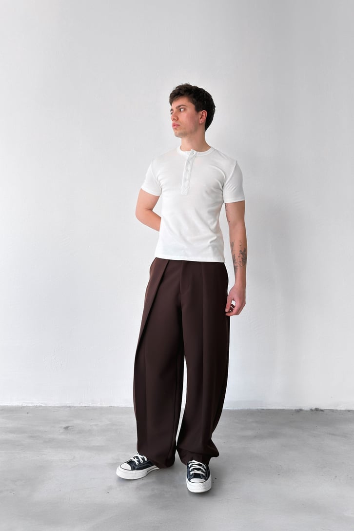 TROUSER BALLOON PANTS BROWN GST 5842 / V80-48