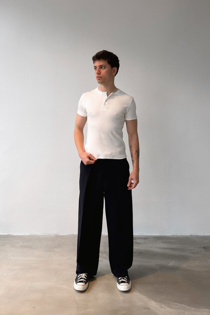 TROUSER BALLOON PANTS DARK BLUE GST 5842/ V80-48
