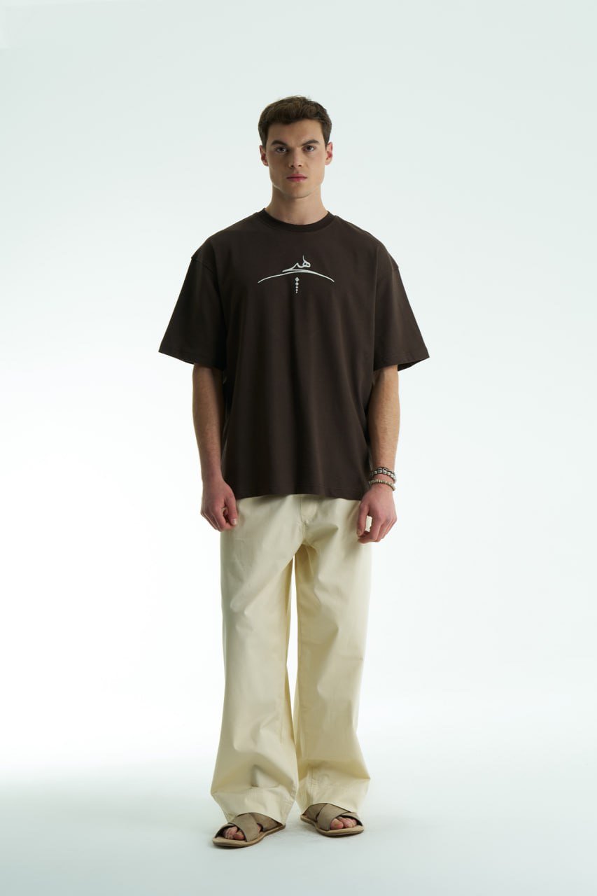 T-SHIRT SW BROWN هيتج 5070