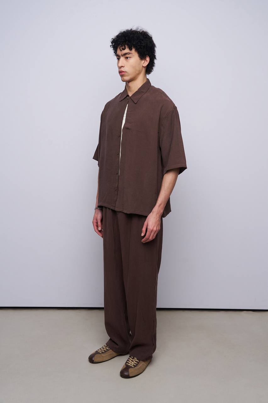 ENSEMBLE AVEC CHEMISE BROWN 30-203