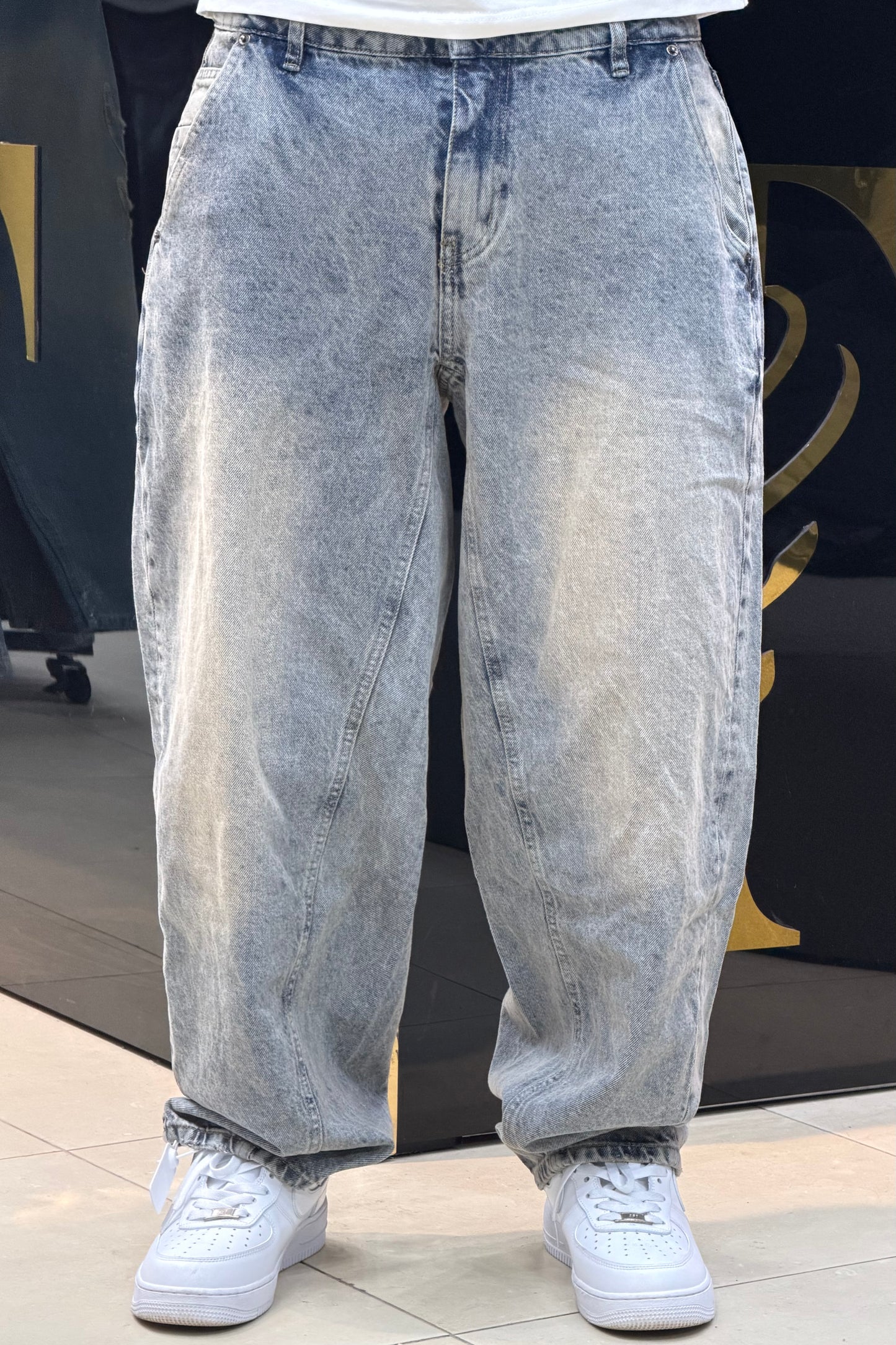 BALLOON FIT JEANS DIRTY CLAIR VN