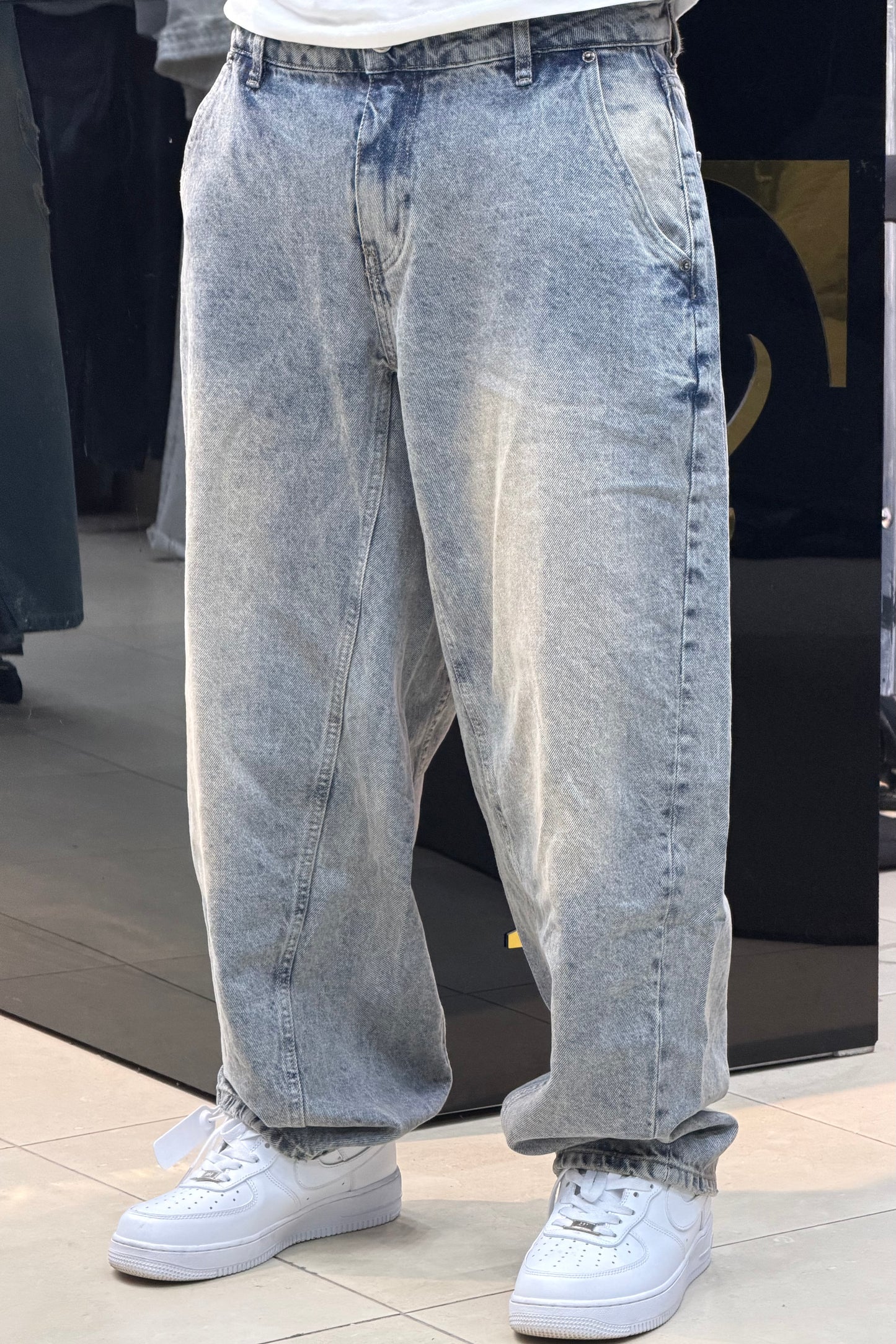 BALLOON FIT JEANS DIRTY CLAIR VN
