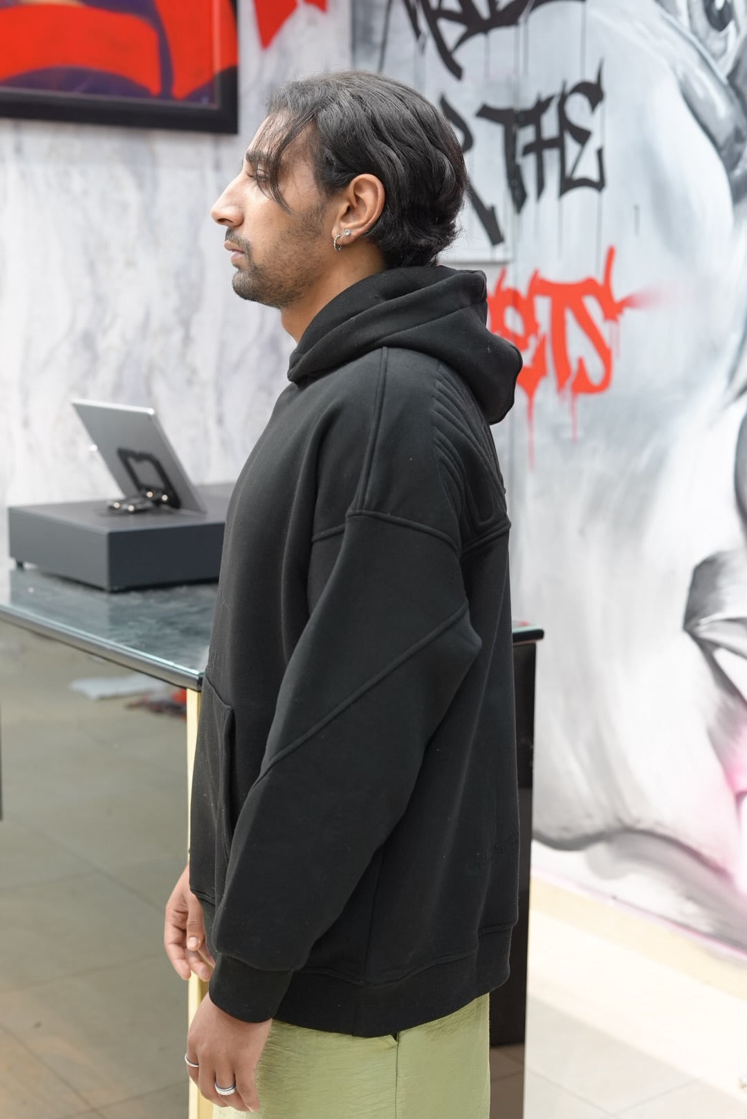 HOODIES ALWAYS A HOPE BLACK swe25018