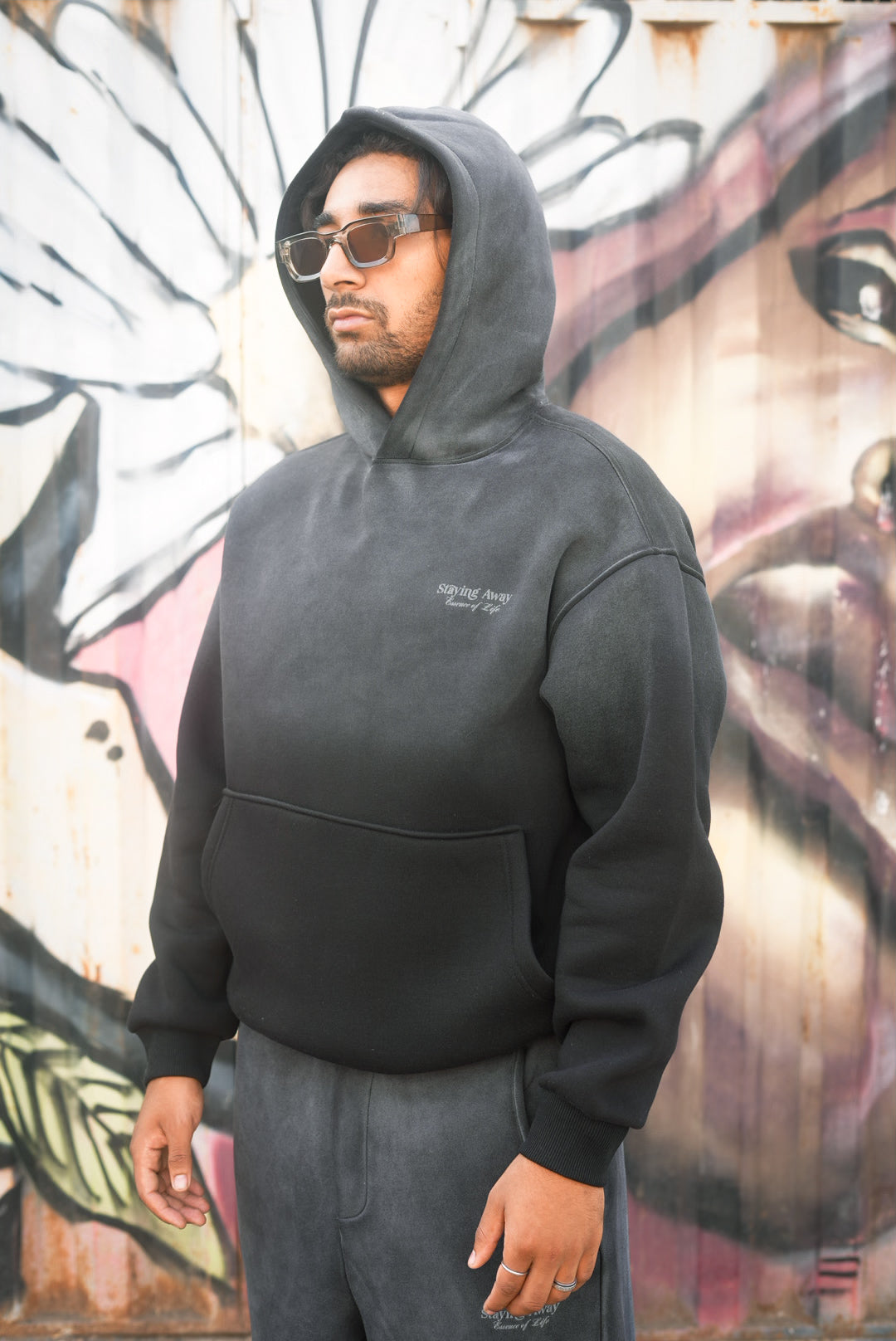 ENSEMBLE WASHED STAYING AWAY BLACK E90-15