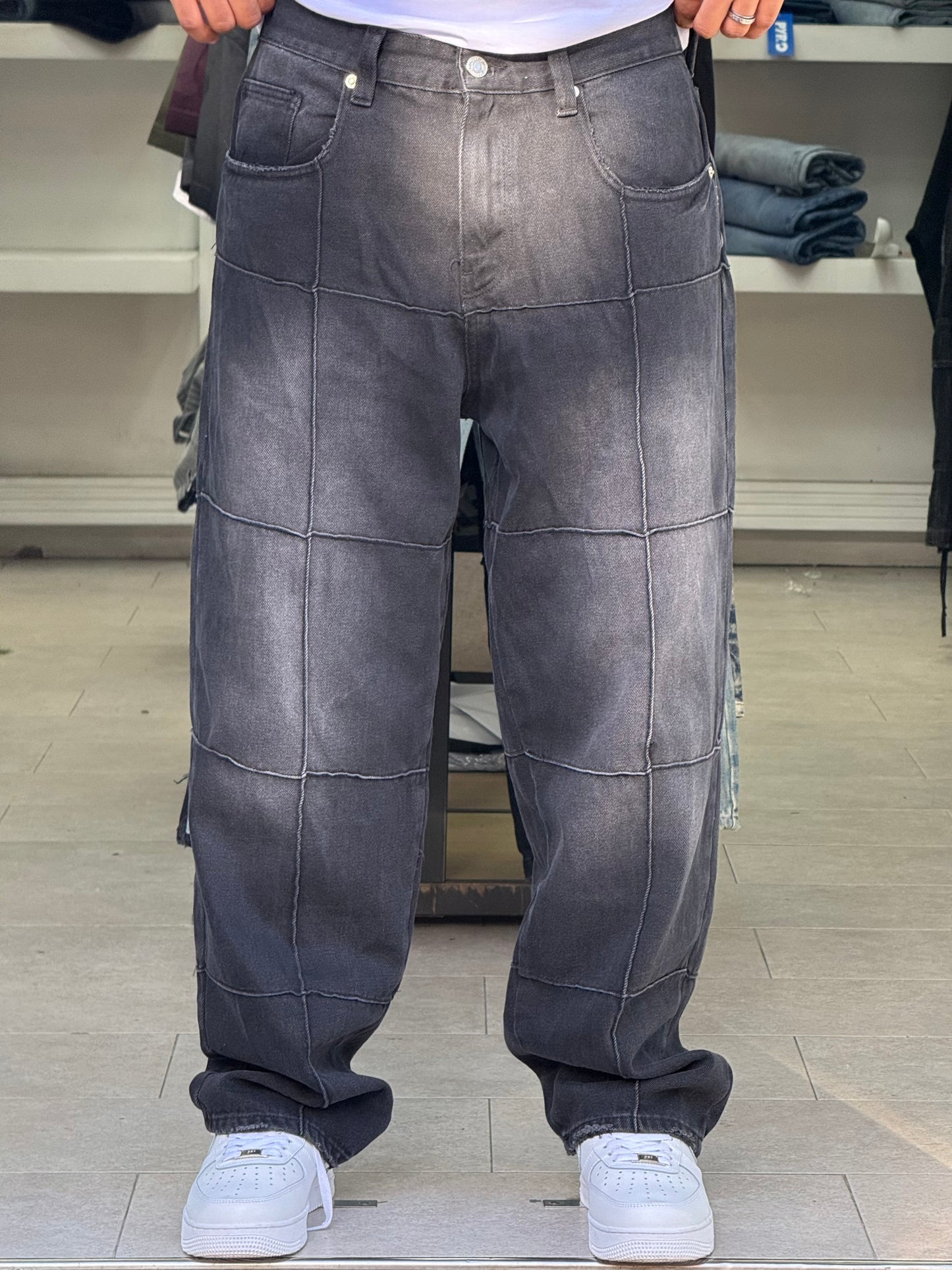 BAGGY JEANS TRETTS V2 NOIR