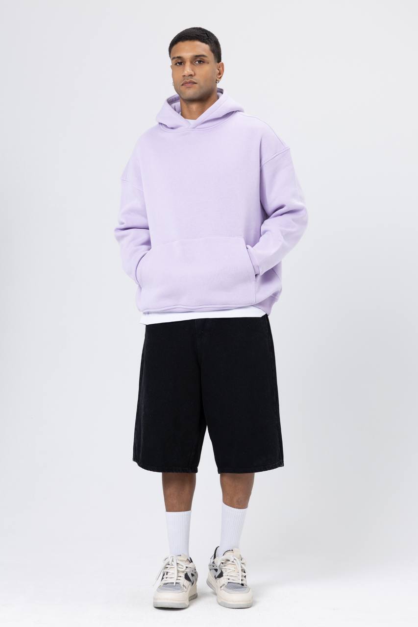 HOODIES OVERSIZE BASIC LILAC E71-72