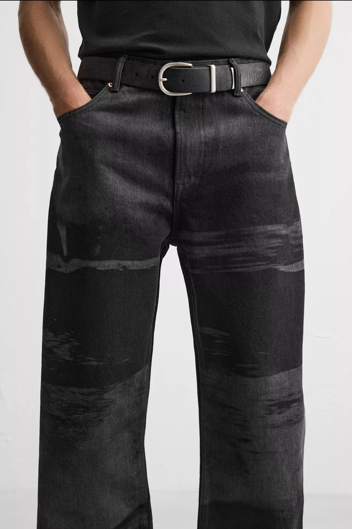PRINTED RELAXED FIT JEANS ZARA