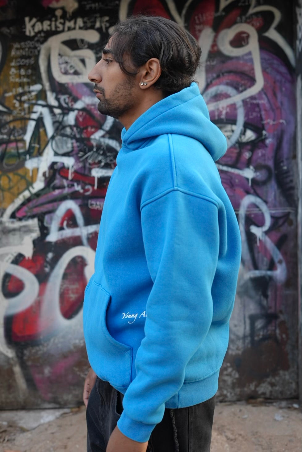 HOODIES VOUNG ATELIER TURQUOISE E10-42