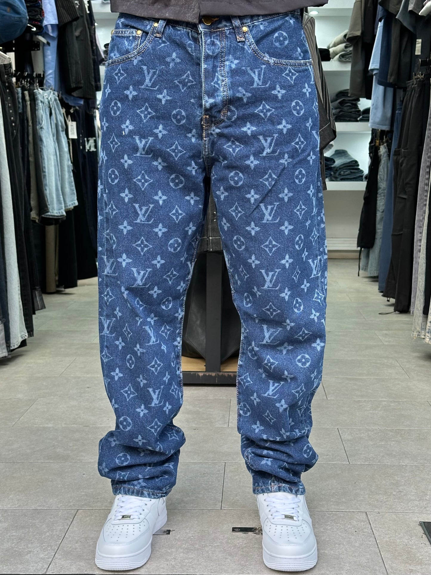 BAGGY JEANS LV LASER BLEU