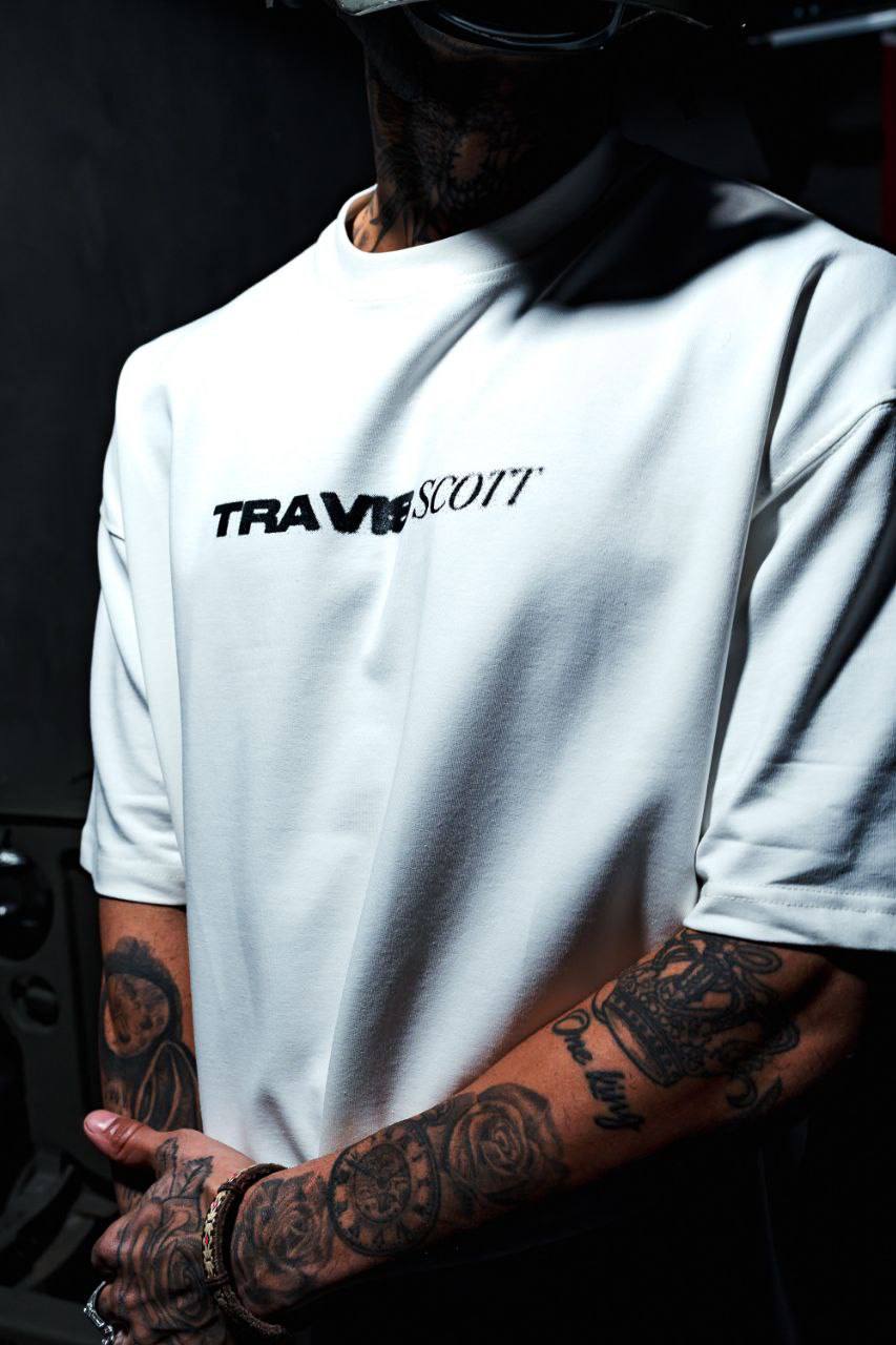 T-SHIRT TRAVIS SCOTT WHITE ESCO