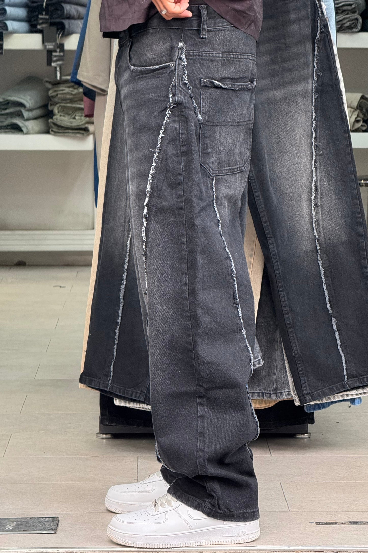 BAGGY JEANS STORM TR NOIR