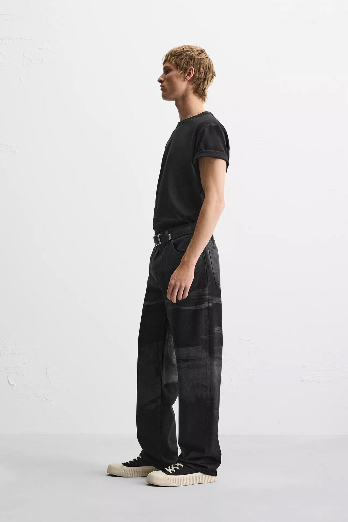 PRINTED RELAXED FIT JEANS ZARA