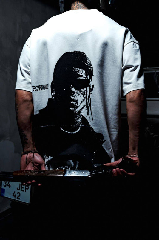 T-SHIRT TRAVIS SCOTT WHITE ESCO