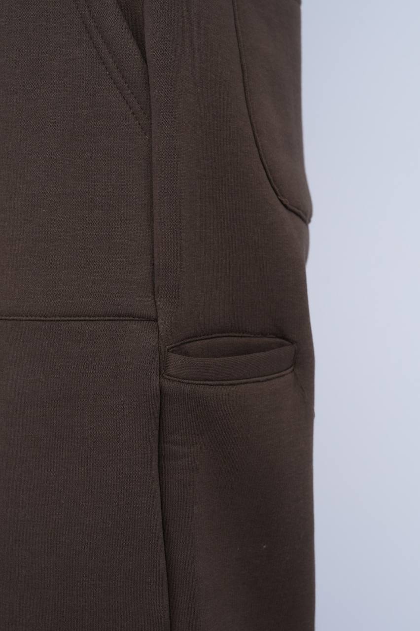 SWEATPANTS OVERSIZE WITH POCHE BROWN BR 100-07