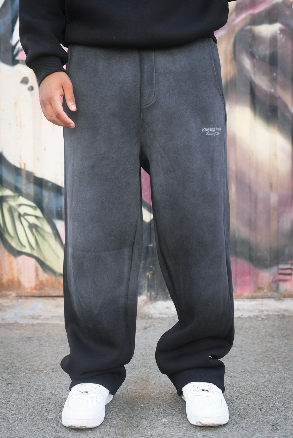 ENSEMBLE WASHED STAYING AWAY BLACK E90-15