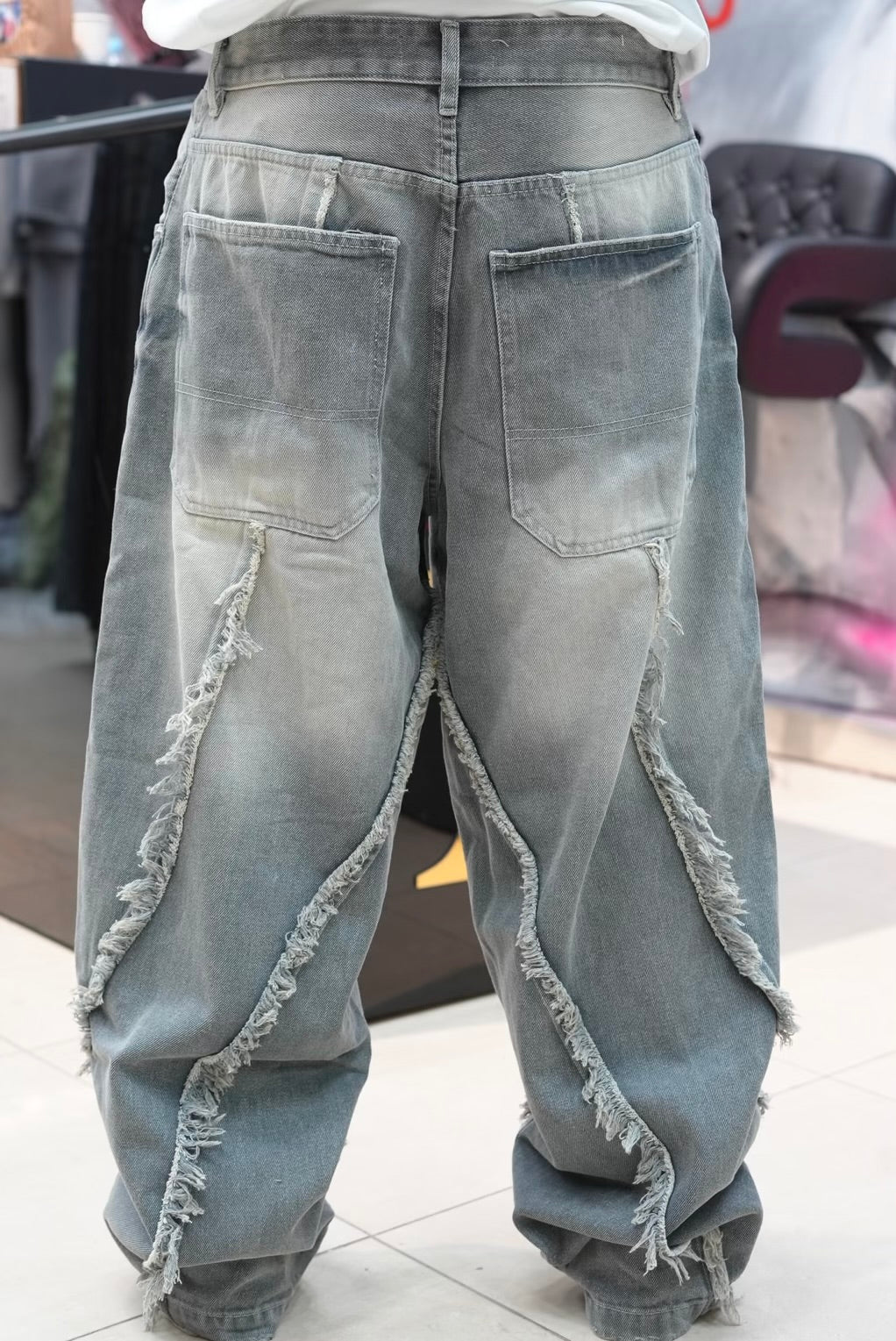 BAGGY JEANS STORM V3 GREY MELANGE