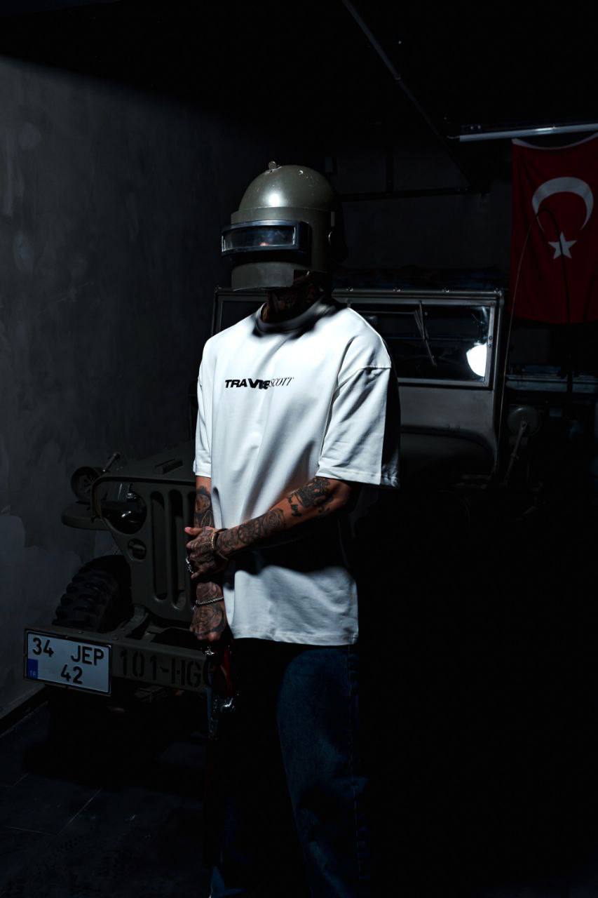 T-SHIRT TRAVIS SCOTT WHITE ESCO
