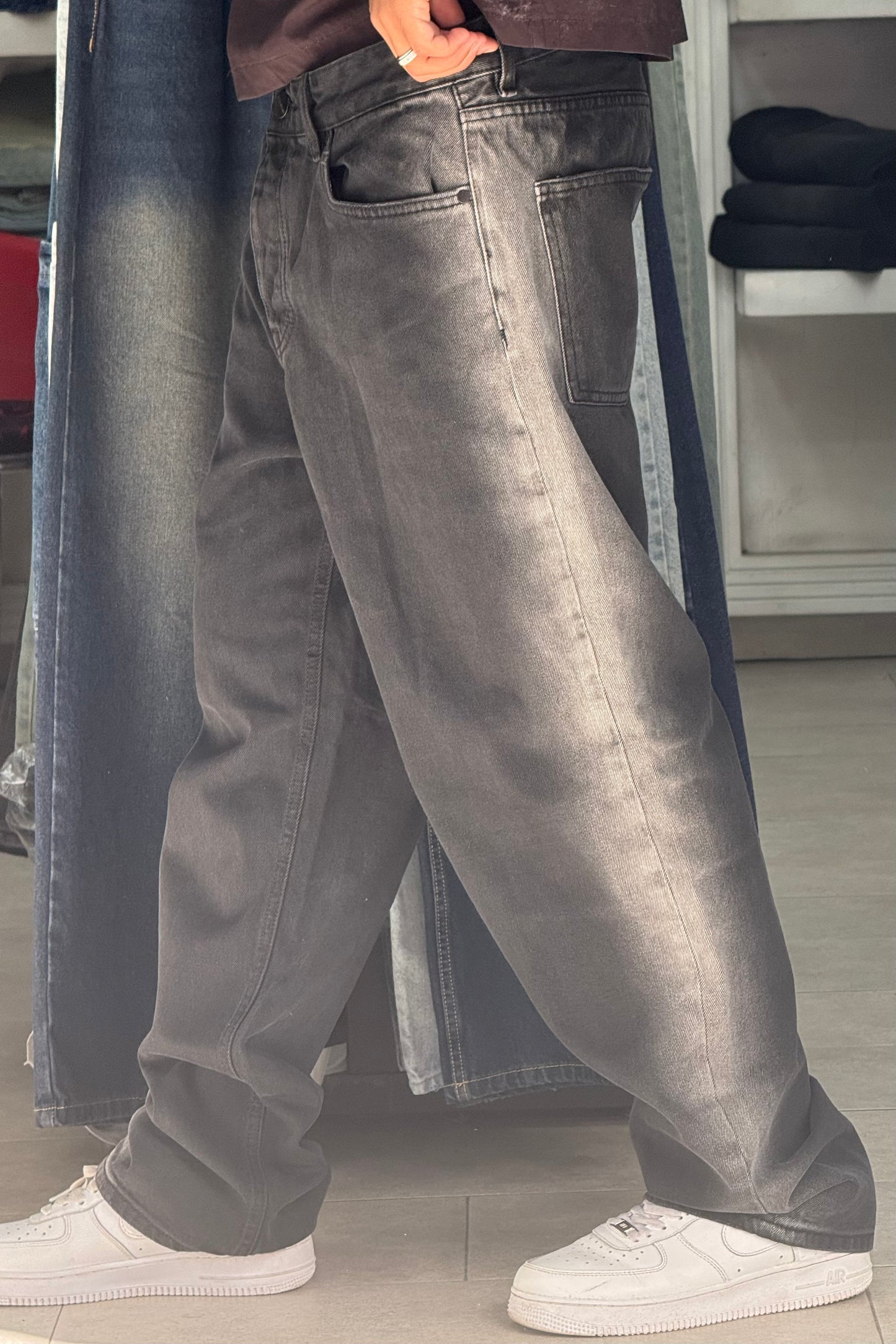 BAGGY JEANS NOIR DEGRADE 2