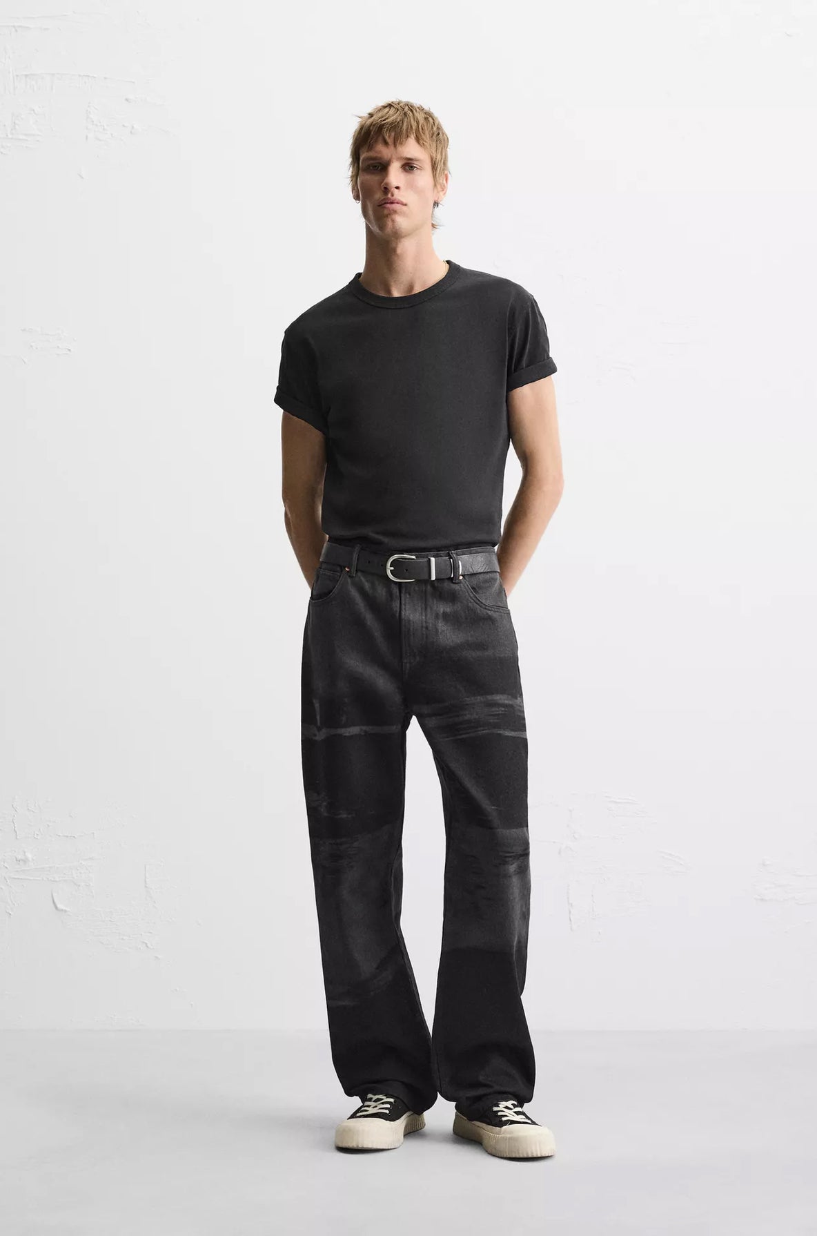 PRINTED RELAXED FIT JEANS ZARA