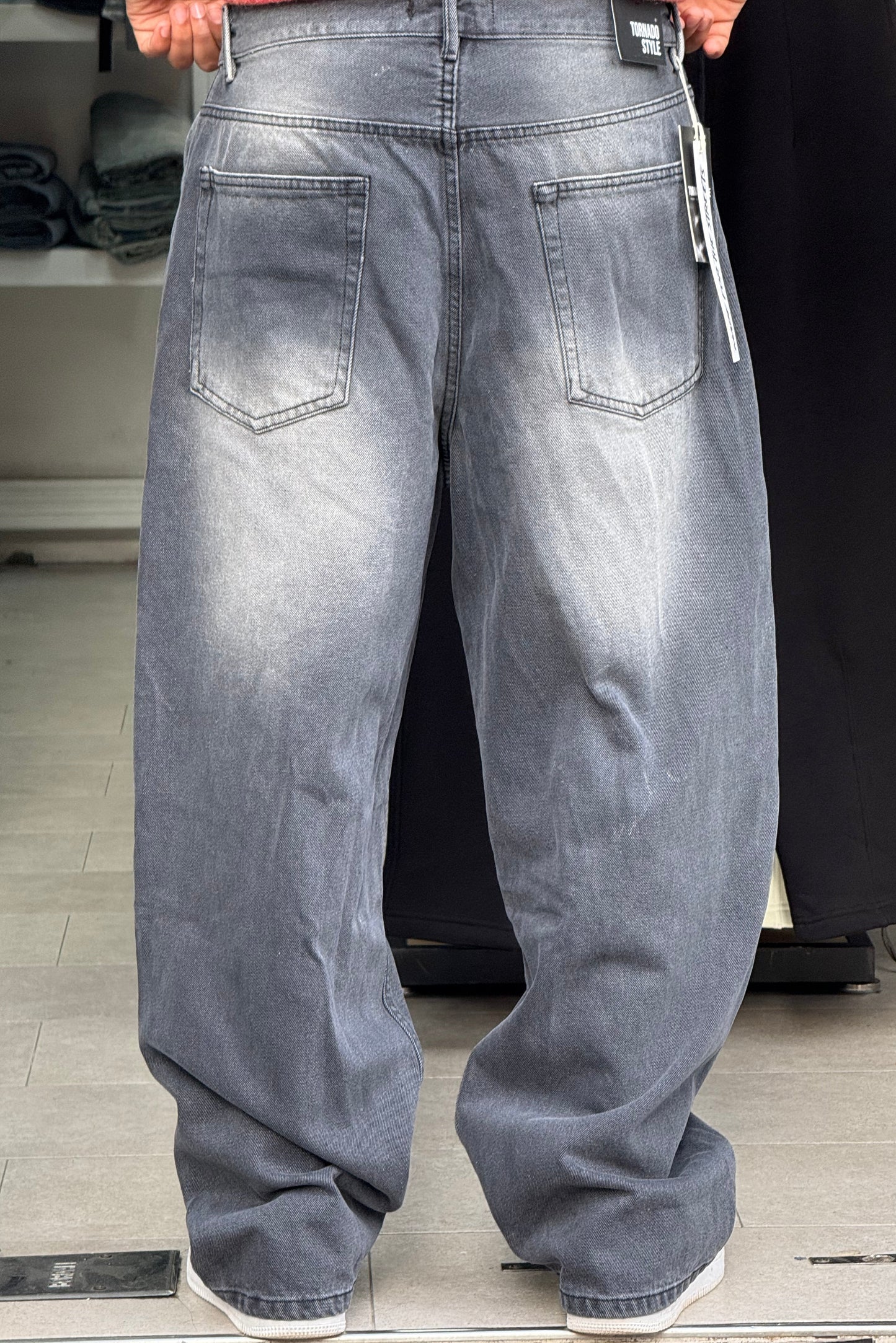 BAGGY JEANS L'INTROUVABLE (GRIS NOIR 2)