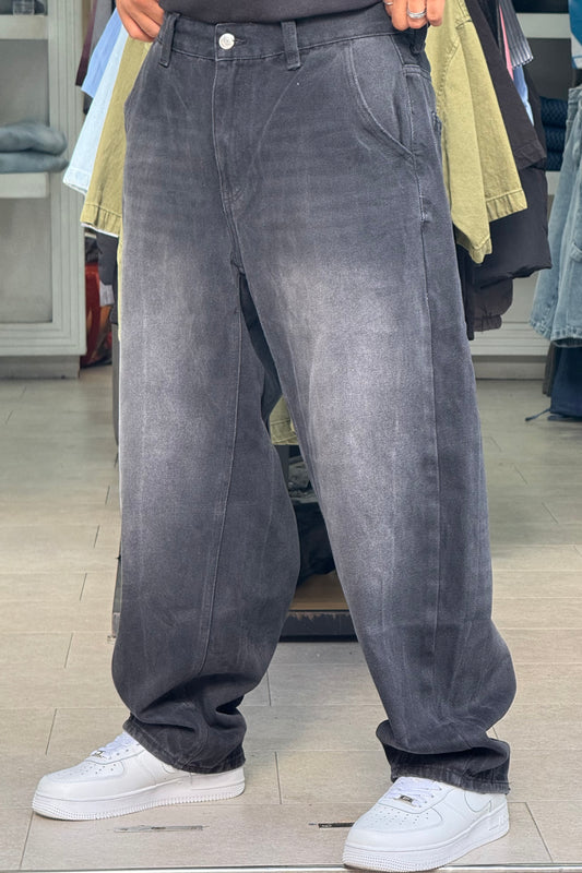 BALLOON FIT JEANS NOIR