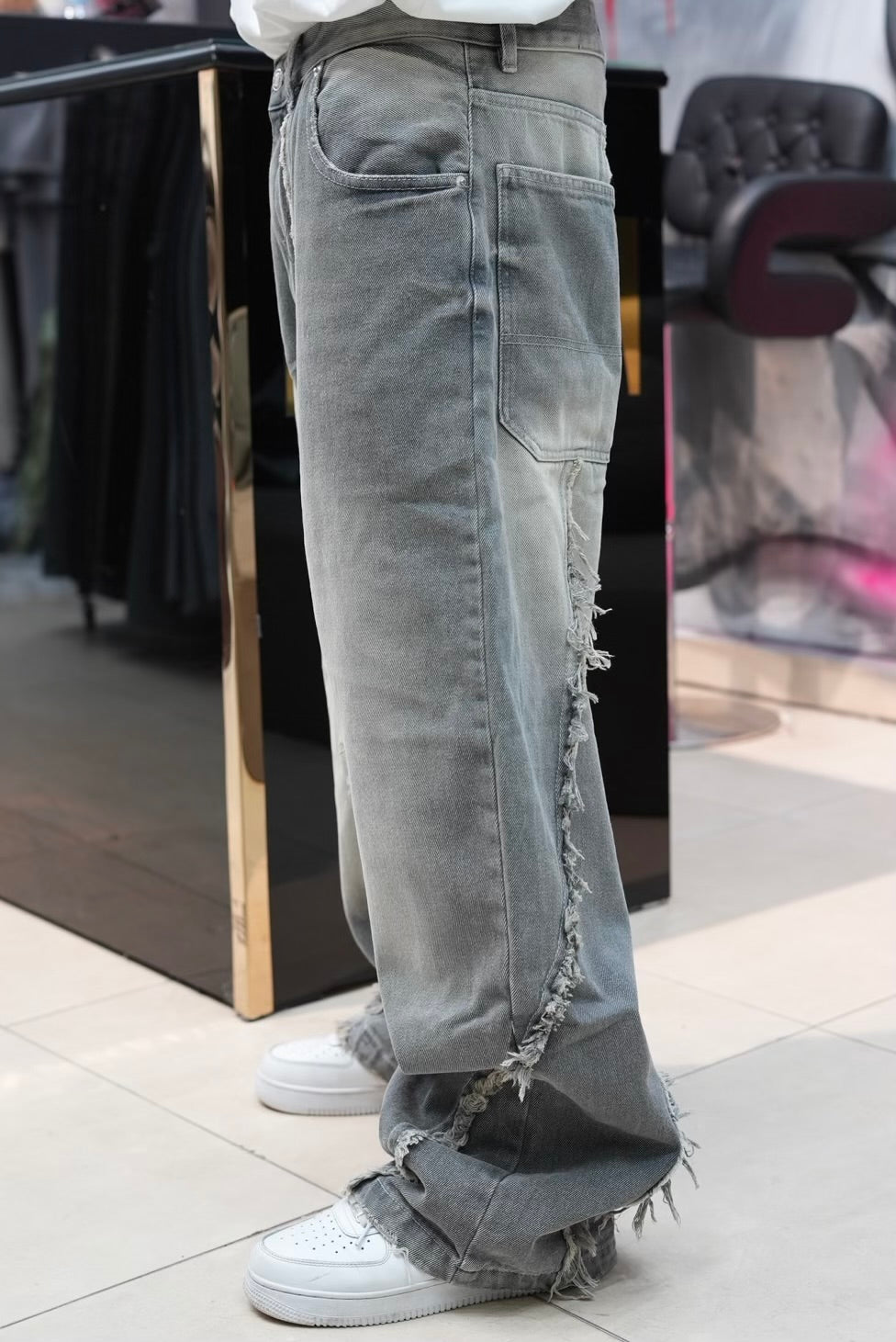 BAGGY JEANS STORM V3 GREY MELANGE