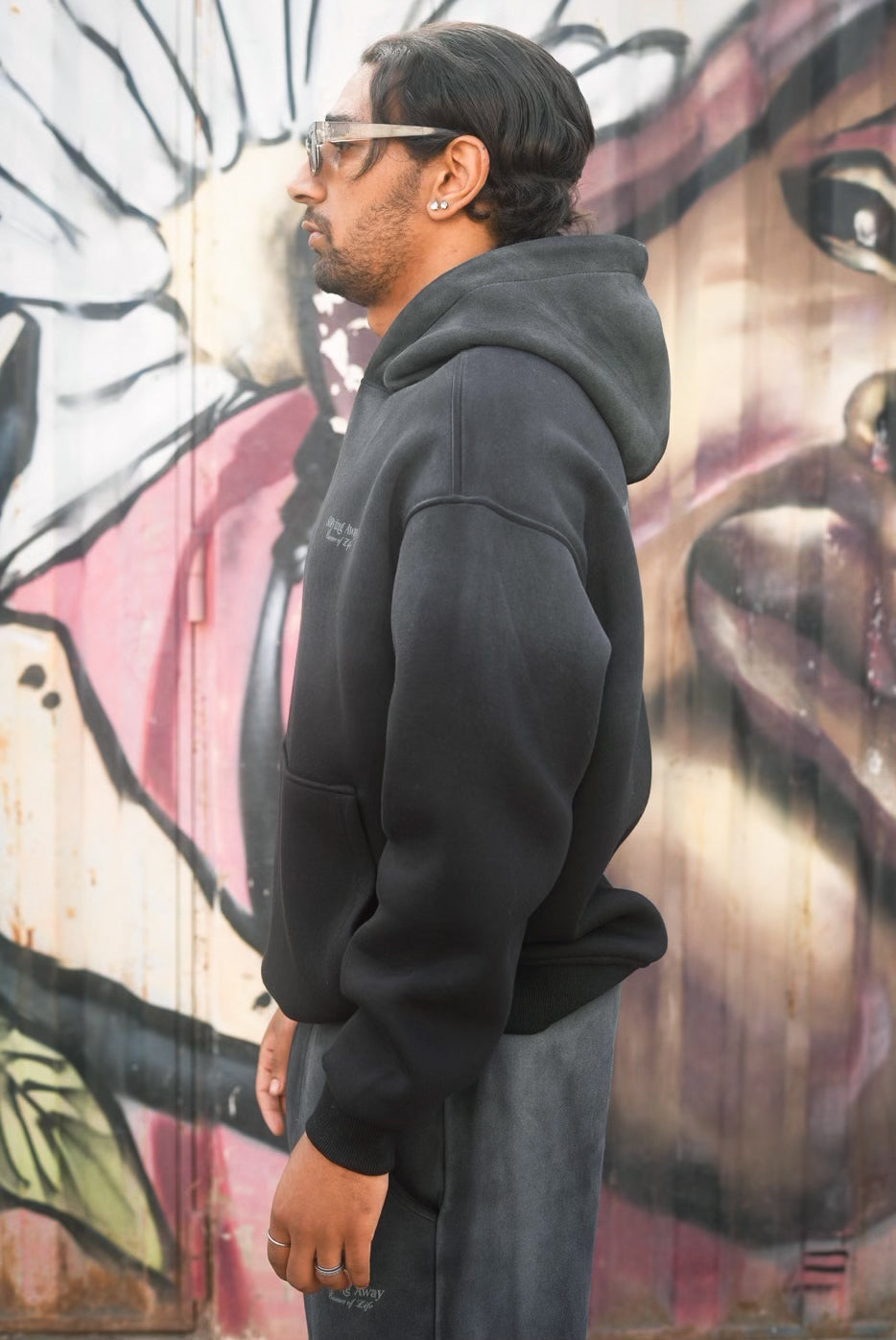 ENSEMBLE WASHED STAYING AWAY BLACK E90-15