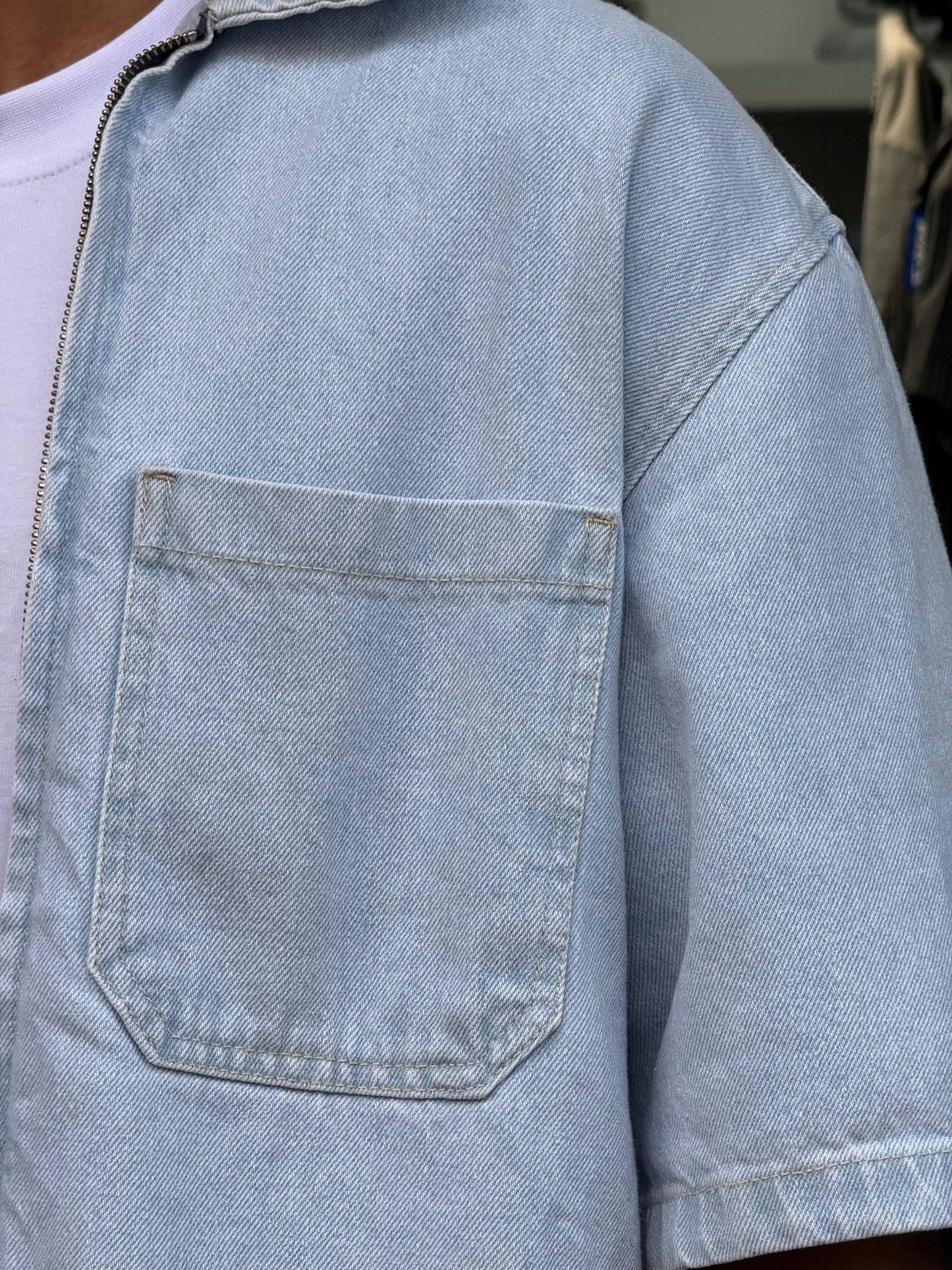 ENSEMBLE JEANS AVEC SHORT DELAVE